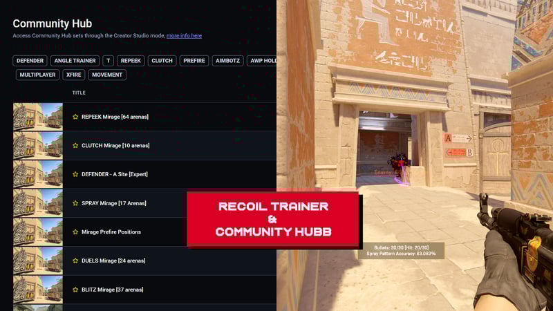 Using Recoil Trainer and Community Hub