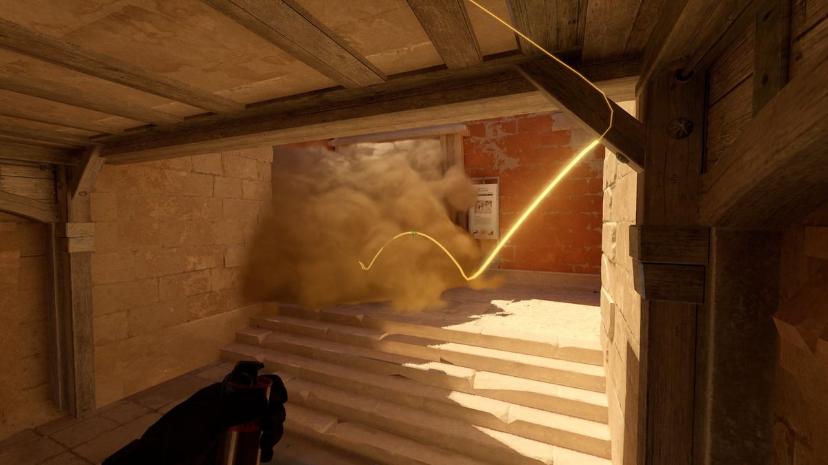 A view of the e-box smoke on Anubis