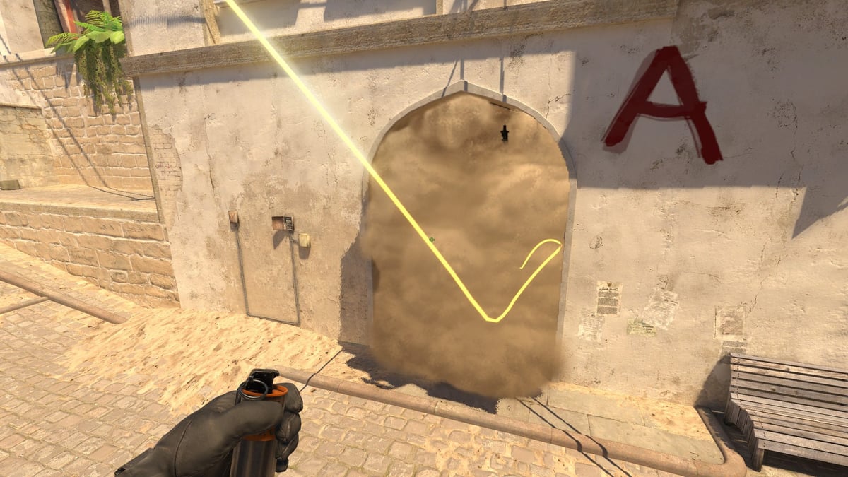 A view of the connector smoke on Mirage from the outside