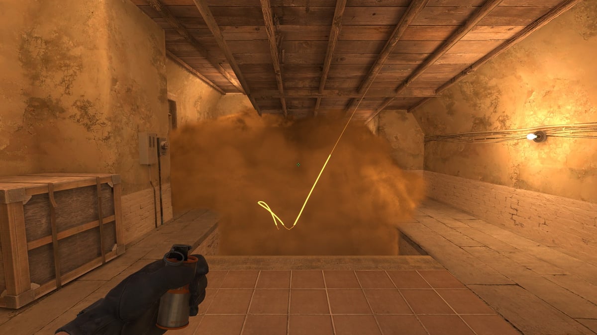 An inside view of the connector smoke on Mirage