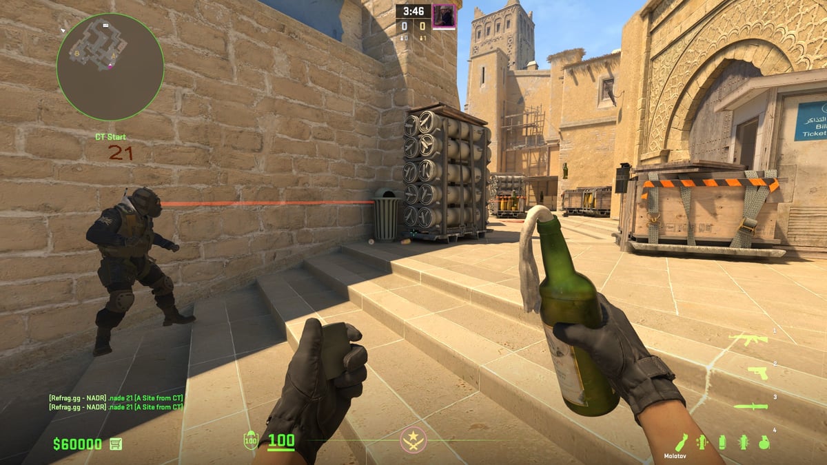 A player using NADR on Mirage