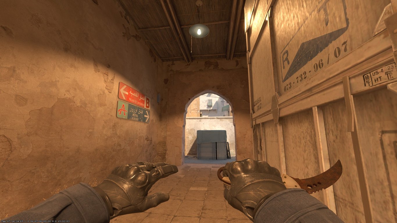 Cat Boost on the CS2 map 'Dust II'
