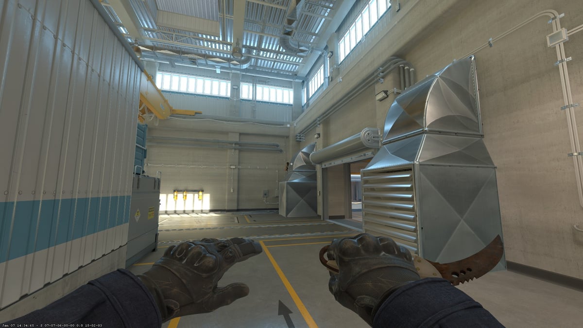 Fake Vent Boost on the CS2 map 'Nuke'