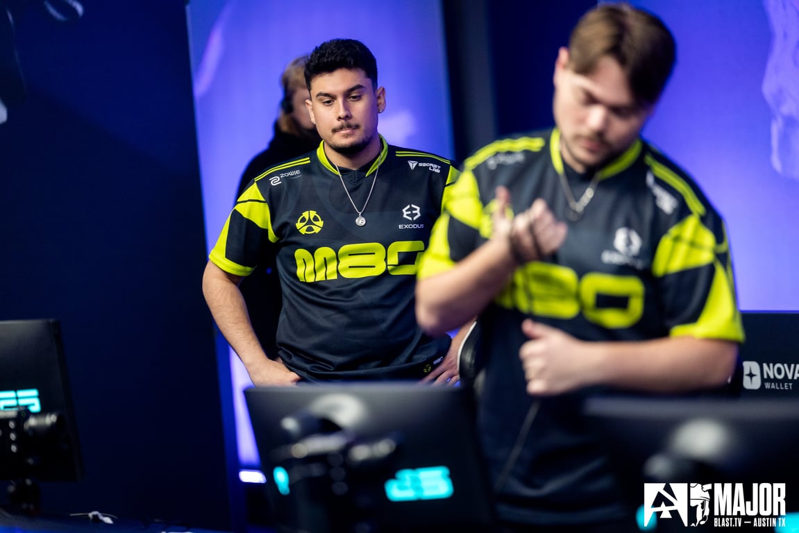 A photo of two M80 players after a loss