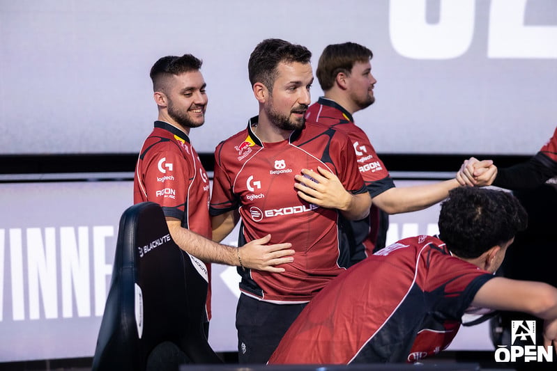 G2 CS team celebrate a win in BLAST Porto Group Stage
