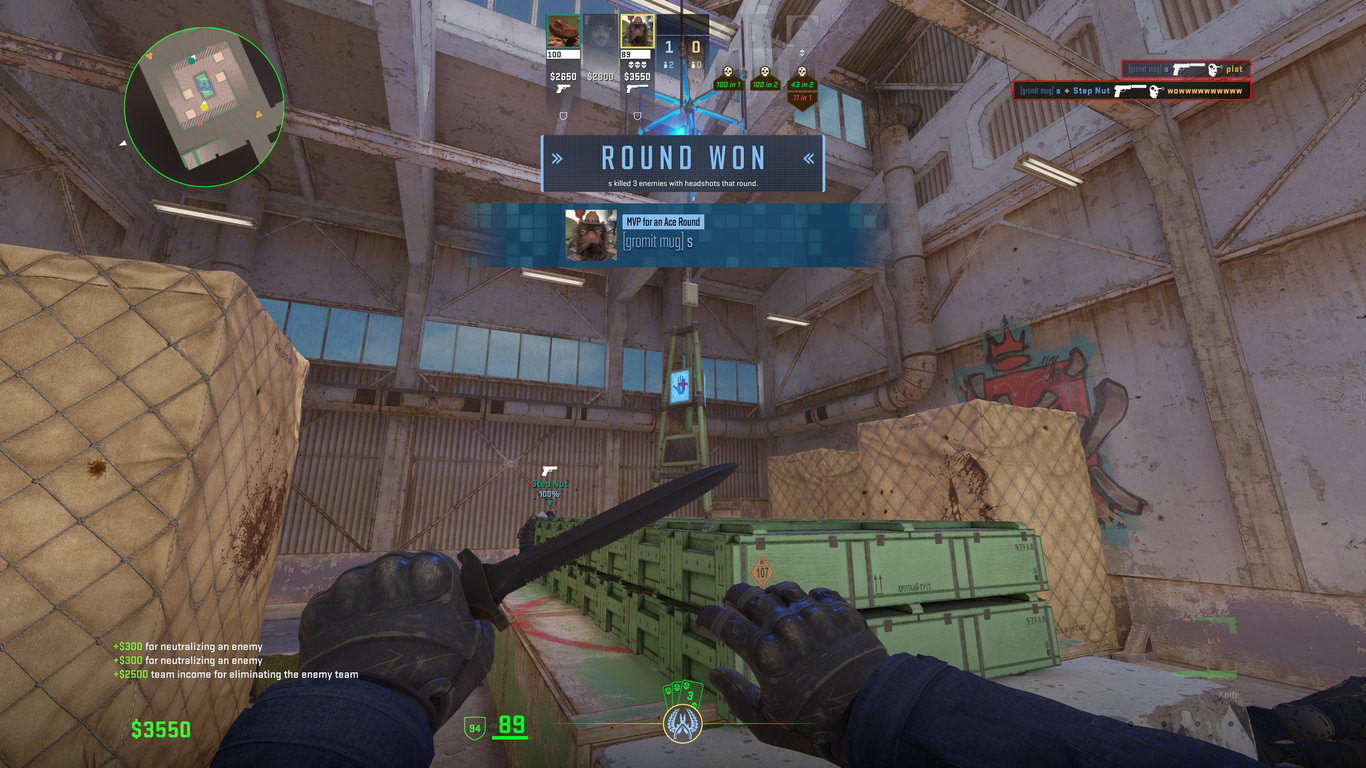 A Rush tower after a round win